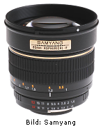 Samyang 85 mm f/1.4 Aspherical IF